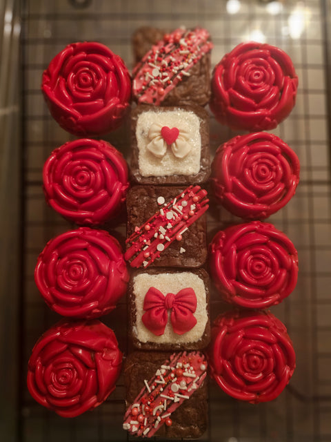 Brownie Sweetheart Baskets