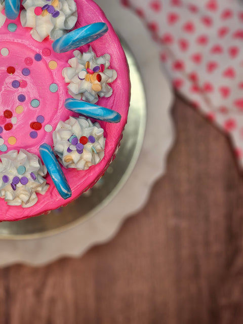 Confetti Birthday Cake top shot