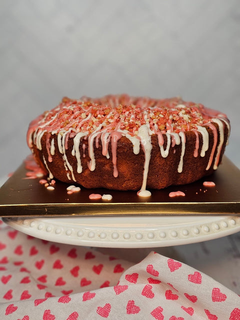 Strawberry Crunch Pound Cake