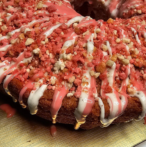 Strawberry Crunch Pound Cake