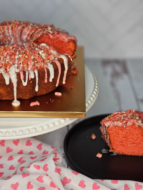 Strawberry Crunch Pound Cake