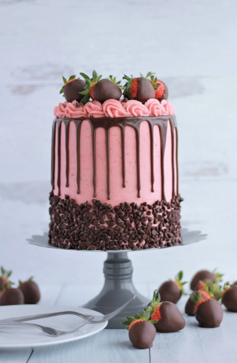 Chocolate Covered Strawberry Cake