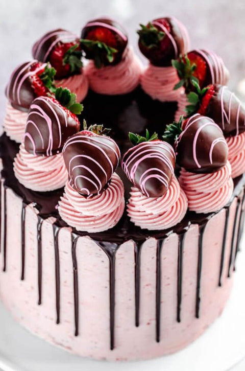 Chocolate Covered Strawberry Cake