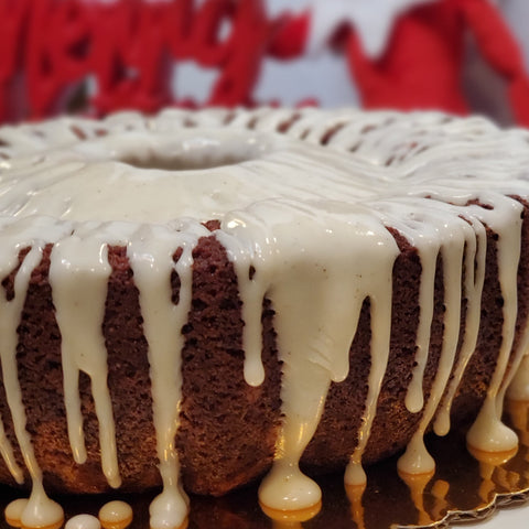 Red Velvet Swirl Pound Cake